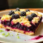Blackberry Shortbread Wedges