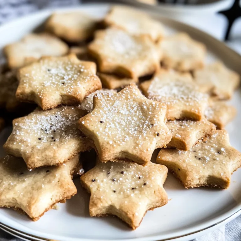 Bourbon Vanilla Bean Shortbread Cookies