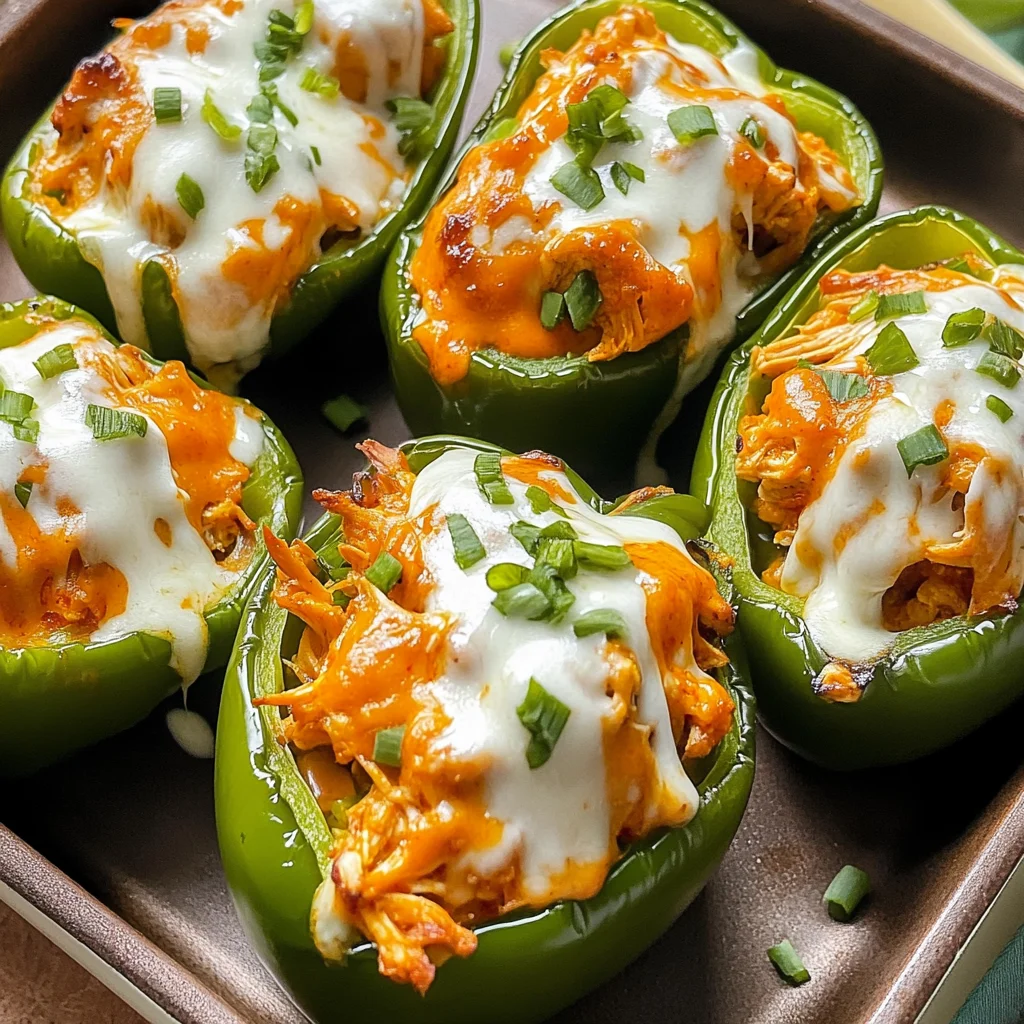 Buffalo Chicken Stuffed Peppers Recipe