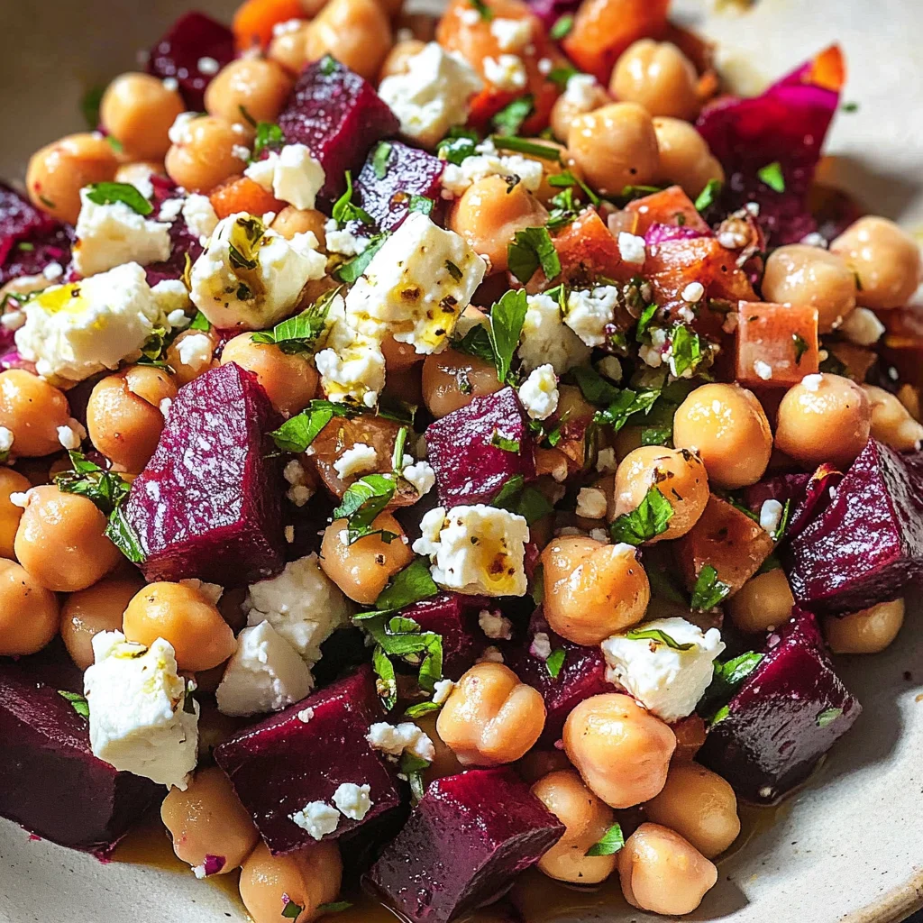 Chickpea, Beet, and Feta Salad