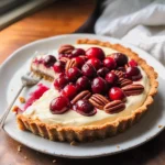 Cranberry Mascarpone Tart with Pecan Crust