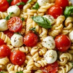 Creamy Caprese Pasta Salad