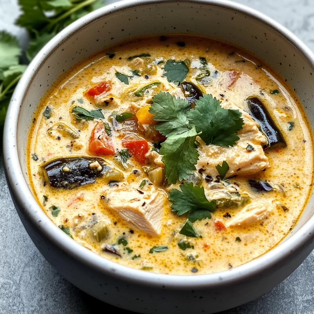 Creamy Chicken Poblano Soup: A Warm Embrace in a Bowl