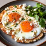 Crispy Feta Fried Eggs