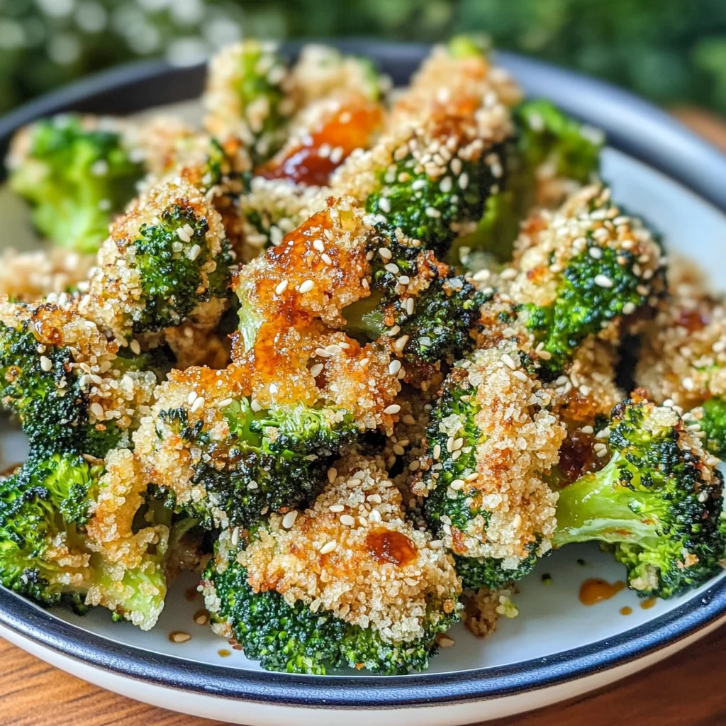 Crunchy Baked Broccoli with Spicy Soy Sauce