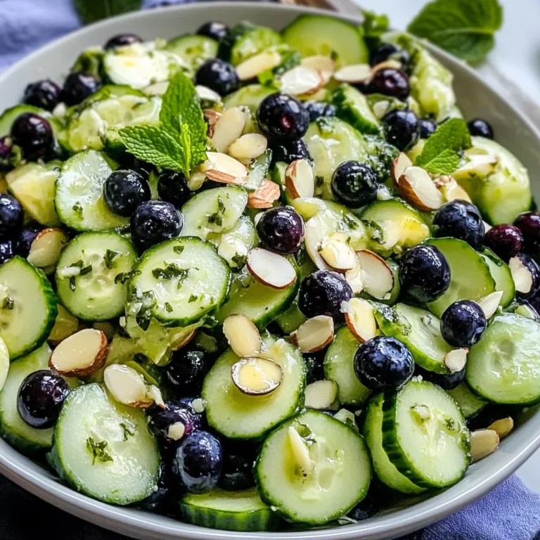 Cucumber Blueberry Salad