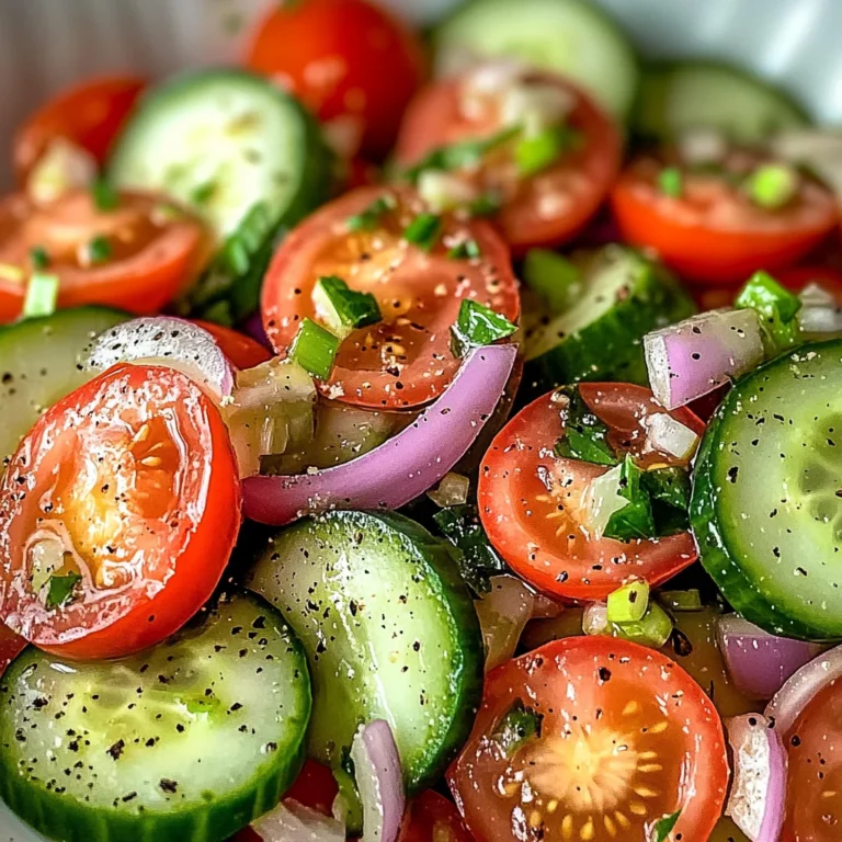 Cucumber, Onion, and Tomato Salad… Simple and Good