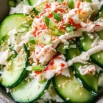 Cucumber Salad with Crab Meat Delight