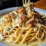 Easy Creamy Cajun Chicken Spaghetti with Garlic Mozzarella Sauce