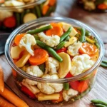 Easy Refrigerator Pickled Vegetables (Crunchy & Tangy!)