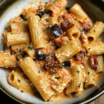 Eggplant and Sun-Dried Tomato Ricotta Pasta