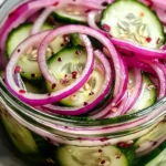 Flavorful Pickled Red Onions and Cucumbers