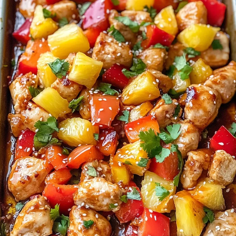 Hawaiian Chicken Sheet Pan Meal (Whole30, Paleo, Low Carb)