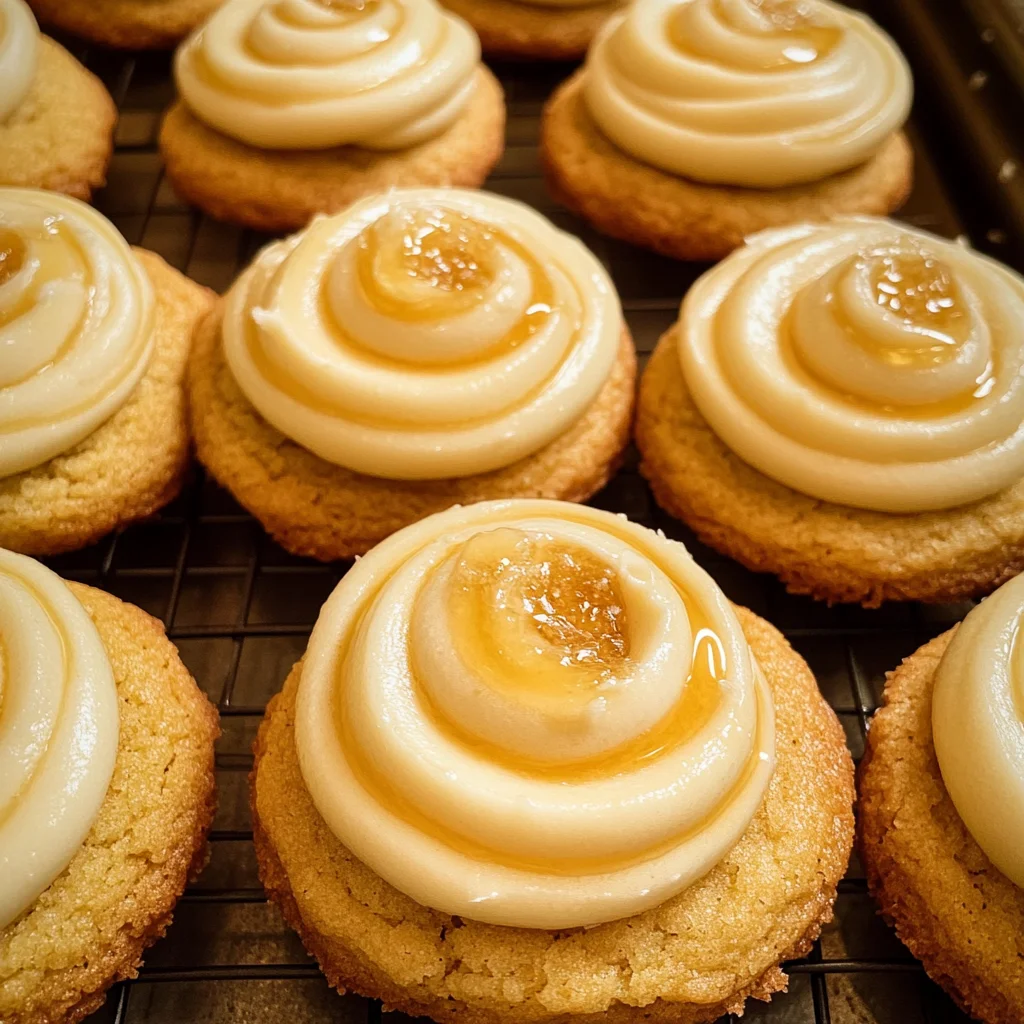 Honey Buttercream Cornbread Cookies