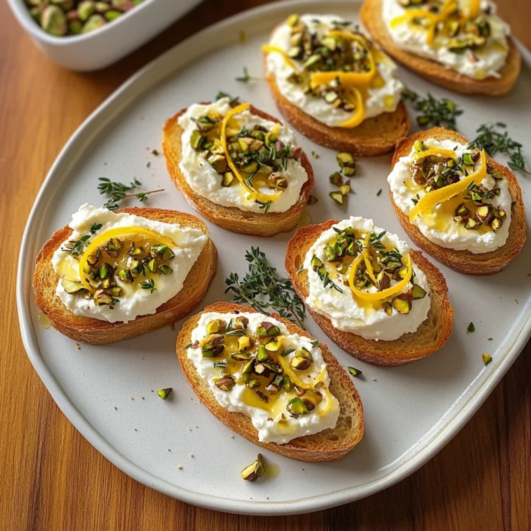 Lemon Honey Ricotta Crostini