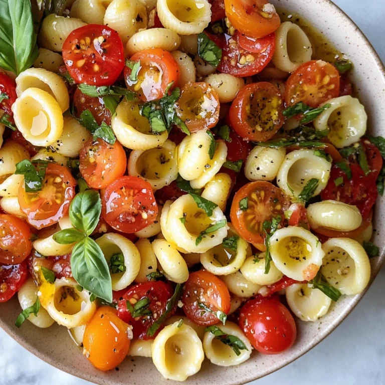 Orecchiette Bruschetta Pasta Salad