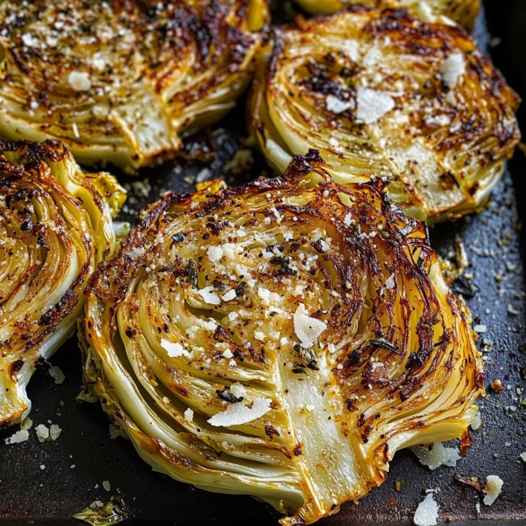 Oven Roasted Garlic Cabbage Steaks