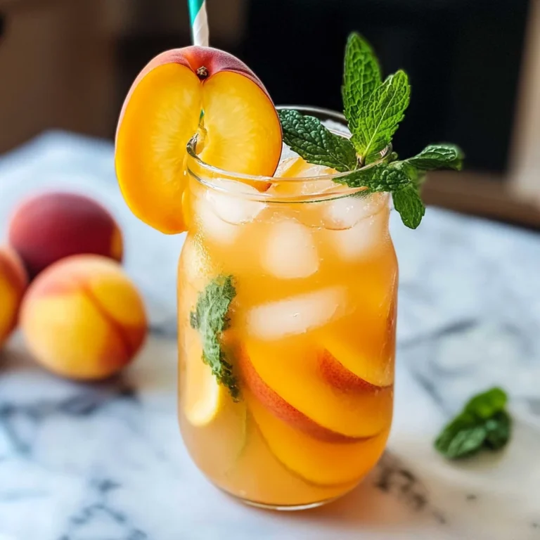 Refreshing Peach Lemonade