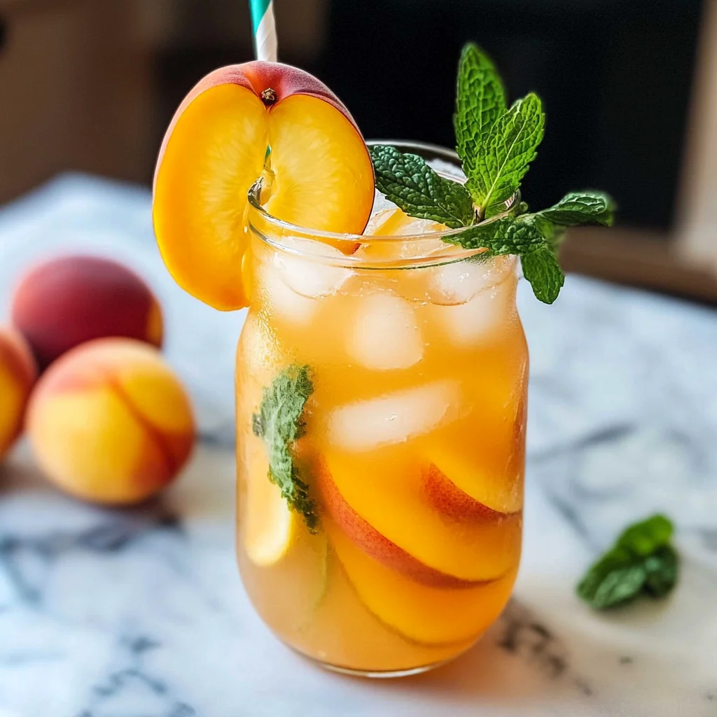 Refreshing Peach Lemonade