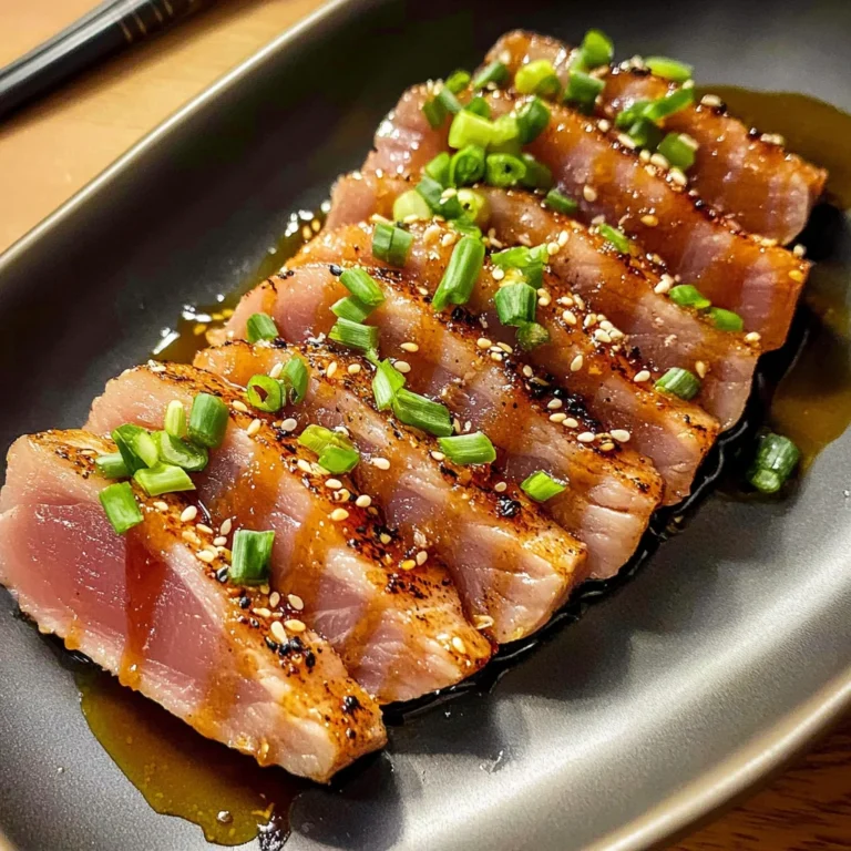 Seared Ahi Tuna with Asian-Inspired Flavors