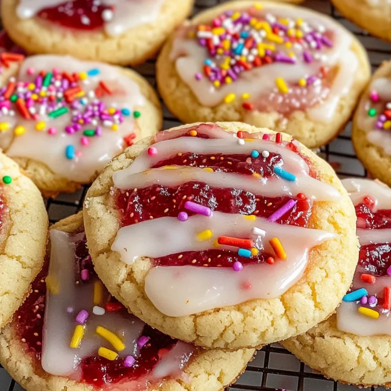 Strawberry Pop Tart Sugar Cookies