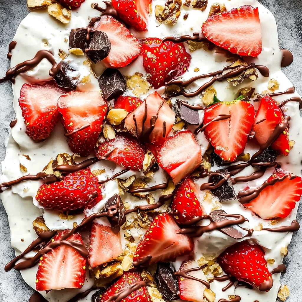 Strawberry Yogurt Bark