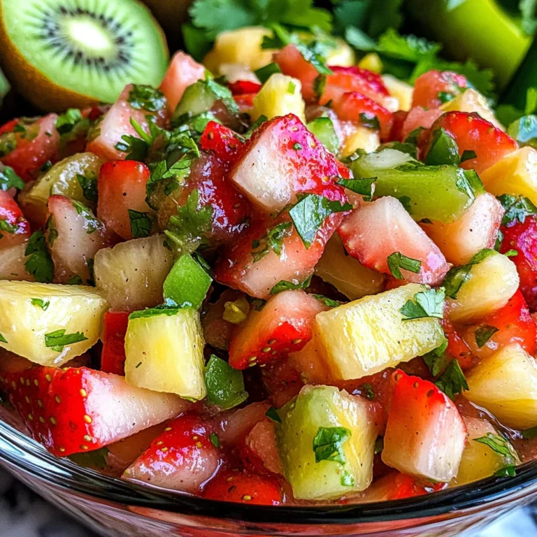 Tangy Pineapple Strawberry Salsa