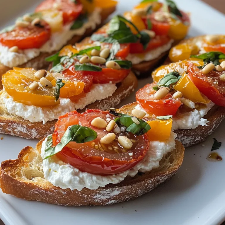 Tomato Crostini with Whipped Feta | Recipes