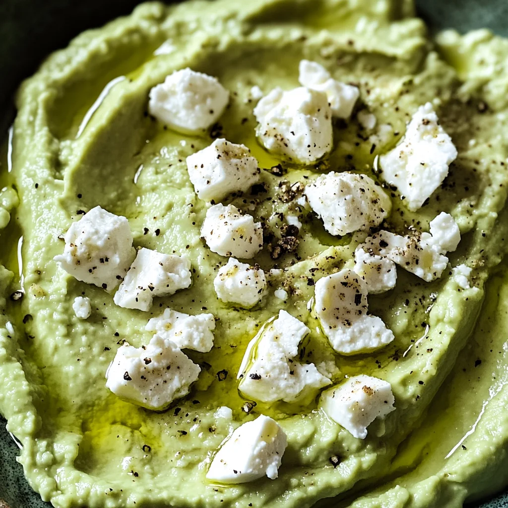 avocado feta protein dip (quick snack)