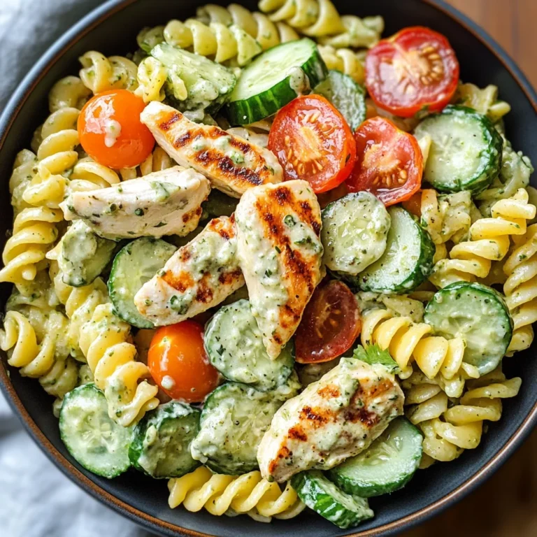 creamy avocado ranch pasta salad