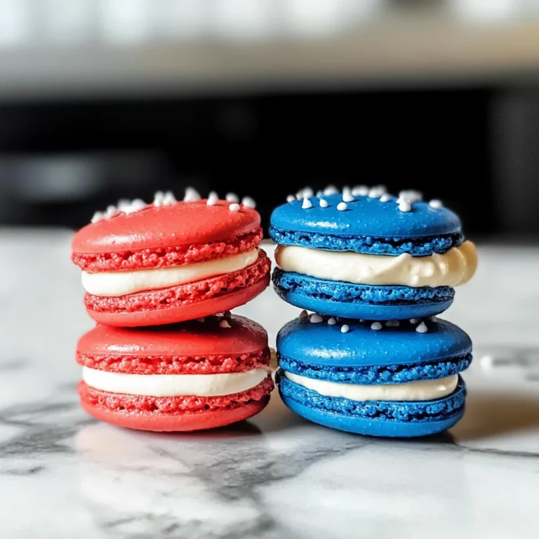 4th of July Macarons
