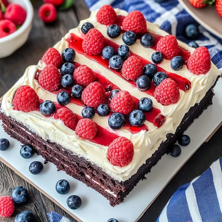 American Flag Cake