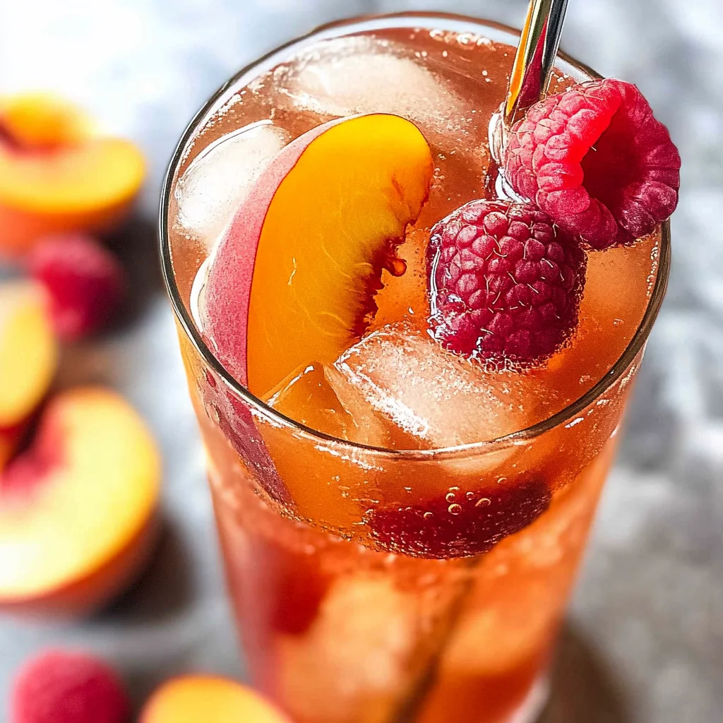 Bellini Peach Raspberry Iced Tea