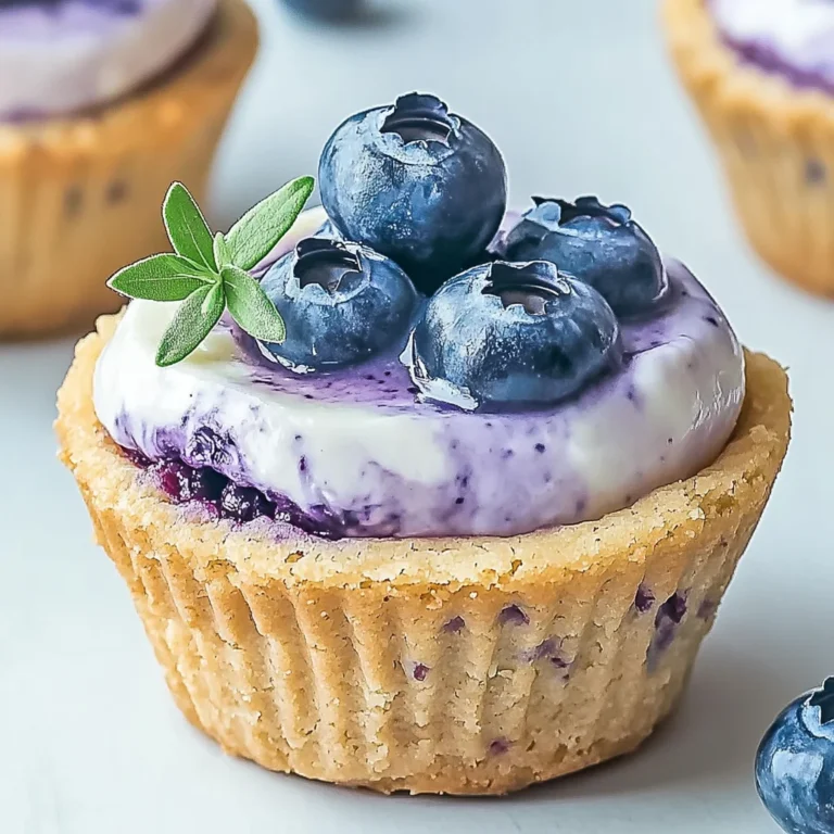 Blueberry Cheesecake Cookie Cups