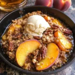 Bourbon Pecan Peach Crisp