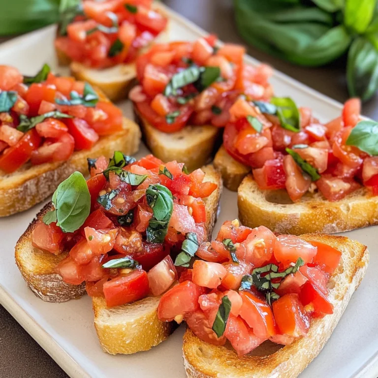 Bruschetta mit Tomaten - klassisch italienisch