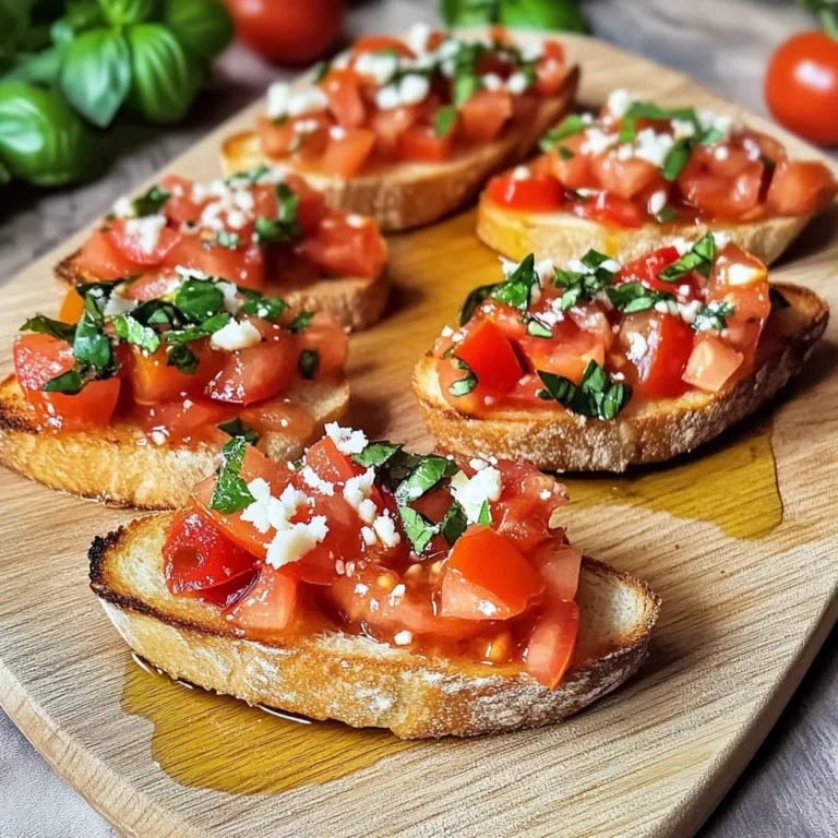 Bruschetta mit Tomaten und Knoblauchöl
