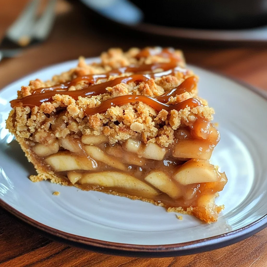 Caramel Apple Pie with Cookie Crust