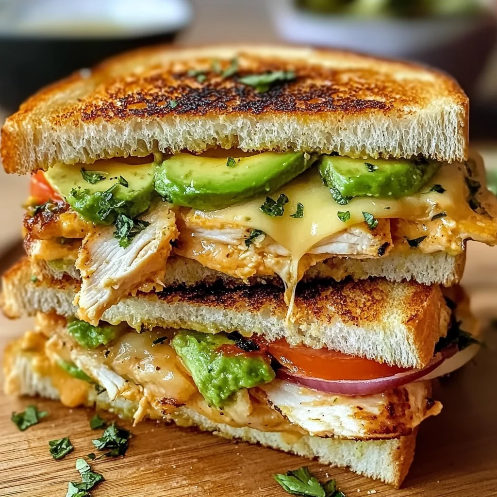Chicken Avocado Melt Sandwich