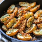 Crispy Garlic Herb Roasted Potato Skins