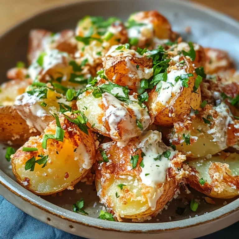 Crispy Smashed Potato Salad