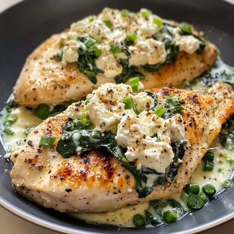 Easy Chicken Breast with Feta and Spinach