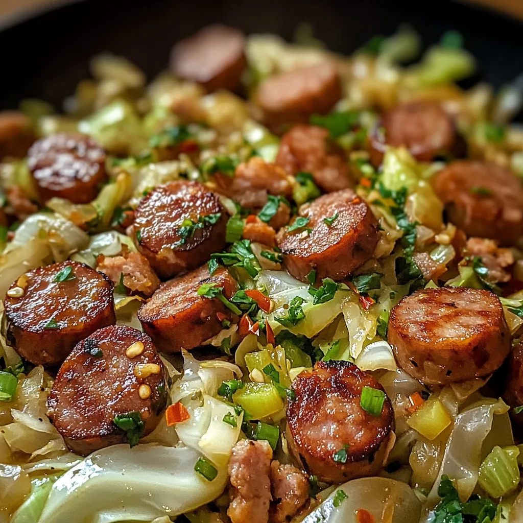 Easy Sausage and Cabbage Stir Fry
