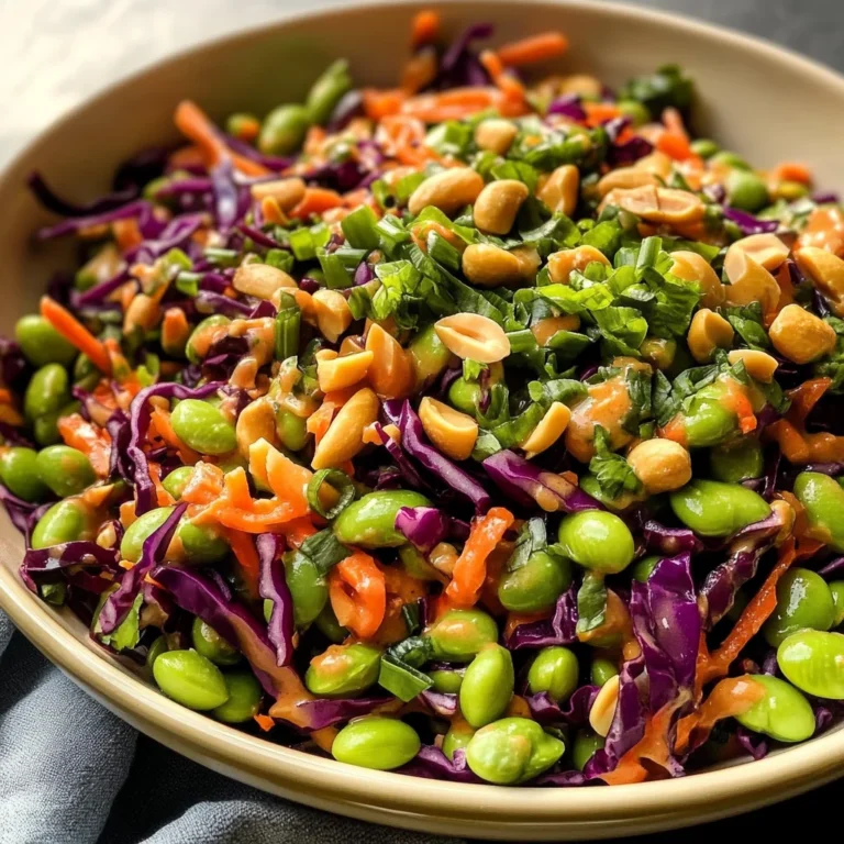 Edamame Salad with Peanut Sauce