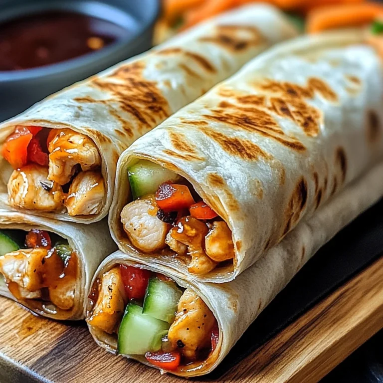 Firecracker Chicken Wraps