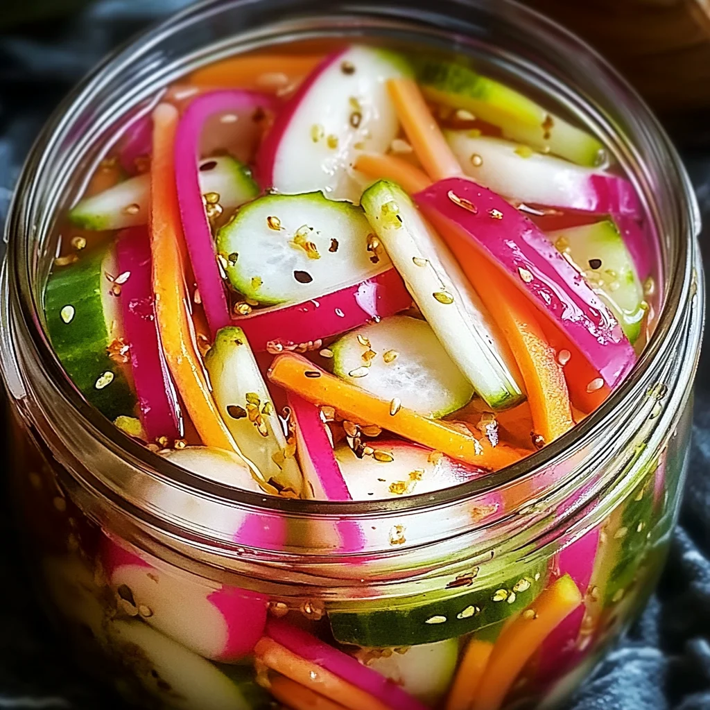Fridge Pickled Radish & Veggies: Crunchy & Flavorful Delight