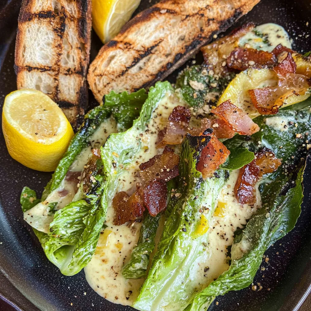 Grilled Romaine Caesar Salad Recipe