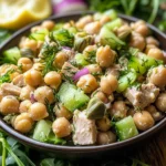 Healthy Tuna Garbanzo Bean Salad