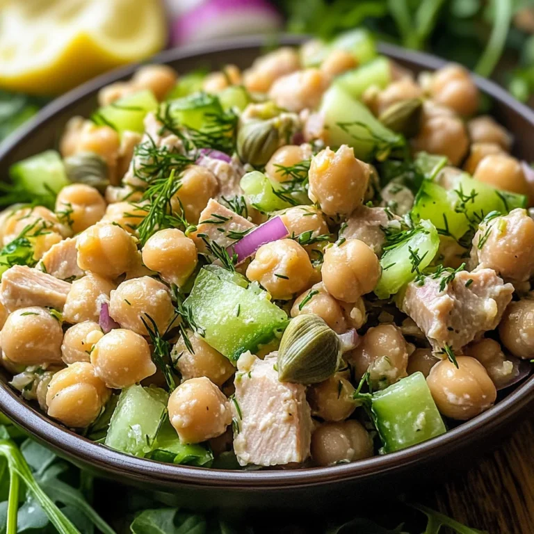 Healthy Tuna Garbanzo Bean Salad