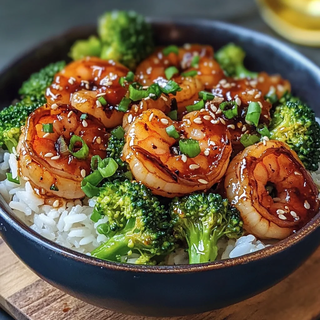 Honey Garlic Shrimp Bowls